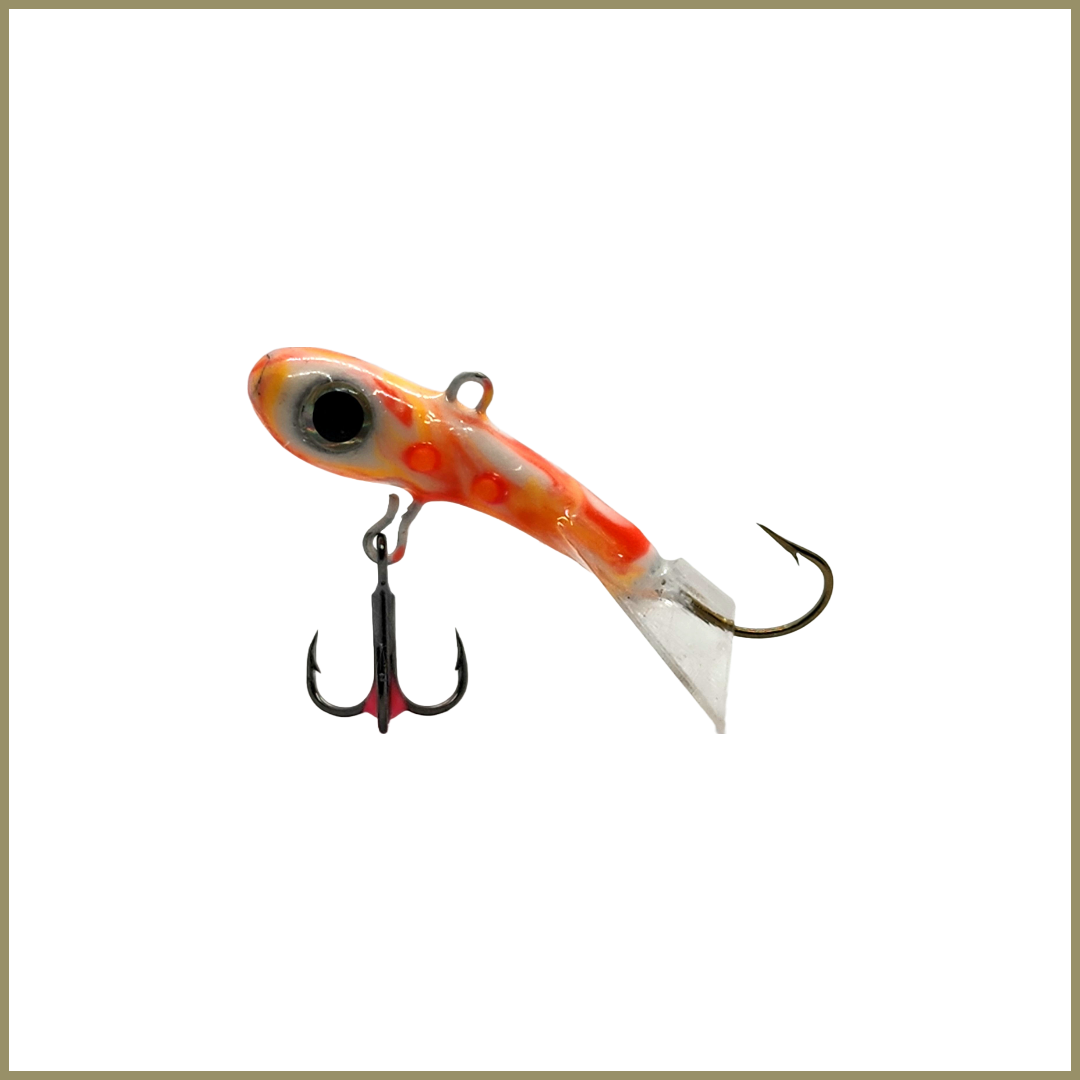 Walleye Ice fishing Glow Rap Jigging Candy Corn