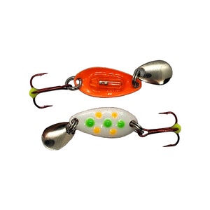 Panfish glass rattle micro spoon. Glow in the dark great for ice fishing